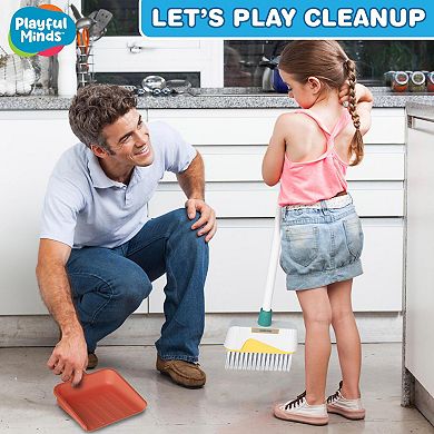 Playful Minds Let's Play Cleanup 8-Piece Household Cleaning Accessory Toy Set
