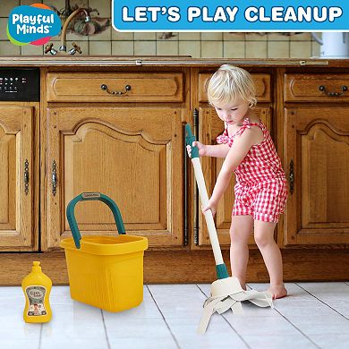 Playful Minds Let's Play Cleanup 8-Piece Household Cleaning Accessory Toy Set