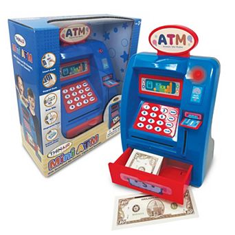 Thin Air Brands Mini ATM Motorized Bill Feeder & Lights Sounds Toy Machine