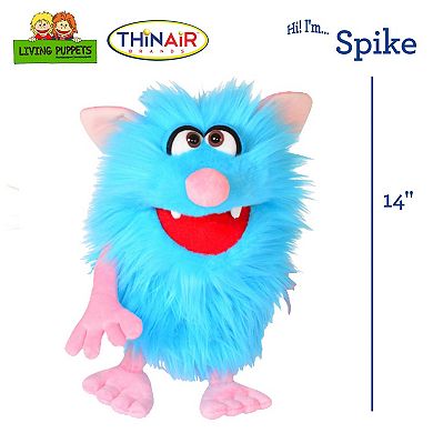 Thin Air Brands Living Puppets Spike The Friendly Monster 14-Inch Plush Hand Puppet