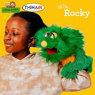 Thin Air Brands Living Puppets Rocky The Friendly Monster 16-Inch Plush Hand Puppet