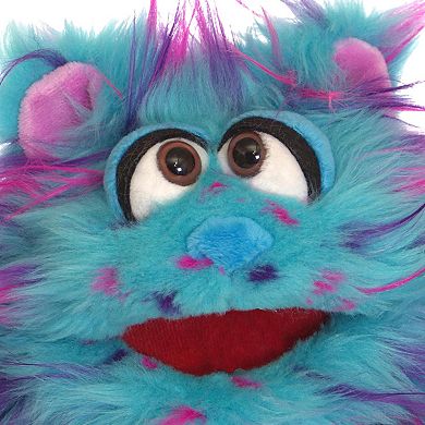 Thin Air Brands Living Puppets 9-Inch Plush Hand Puppet Beep The Blue Friendly Monster