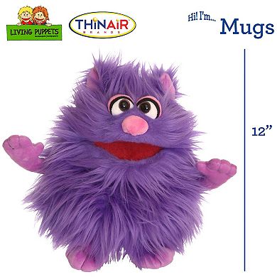 Thin Air Brands Living Puppets 12-Inch Plush Hand Puppet Mugs The Friendly Monster