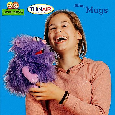 Thin Air Brands Living Puppets 12-Inch Plush Hand Puppet Mugs The Friendly Monster