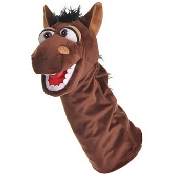 Thin Air Brands Living Puppets 14-Inch Plush Hand Puppet Moving Mouth Pony Soft Animal Companion