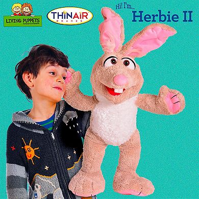 Thin Air Brands Living Puppets Herbie II 24-Inch Plush Hand Puppet with Moving Mouth