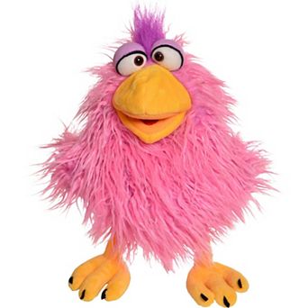 Thin Air Brands Living Puppets 14-Inch Plush Hand Puppet Cheeks The Chicken Moving Mouth Soft Companion