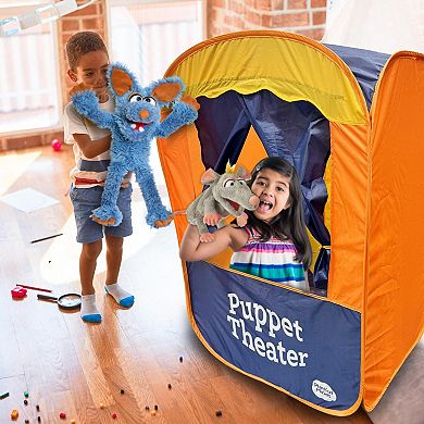 Thin Air Brands Playful Minds Pop-Up Puppet Theater 41-Inch Portable Toy Play Tent