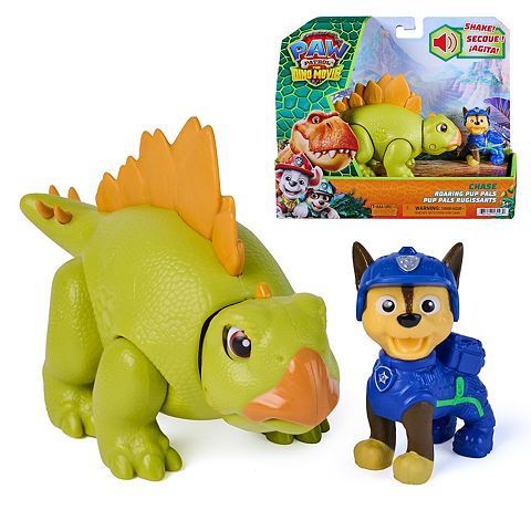 Детские фигурки Paw Patrol The Dino Movie Chase Roaring Pup Pals 4-inch Dinosaur Toy with Activated Sounds Action Figure