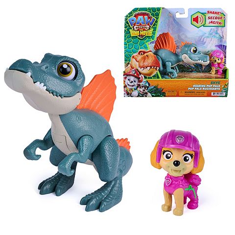 Детские фигурки Paw Patrol The Dino Movie Skye Roaring Pup Pals 5-inch Dinosaur Toy with Sounds Action Figure