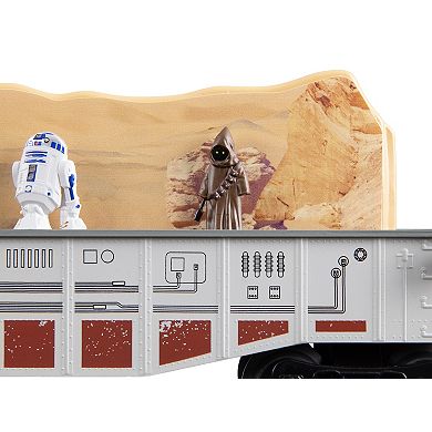 Disney's Star Wars Rebel Chasing Droids O Gauge Model Train Gondola Car