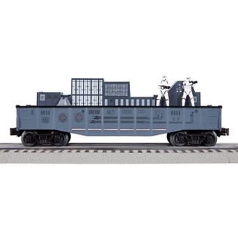 Disney's Star Wars Stormtroopers O Gauge Model Train Chasing Gondola Car