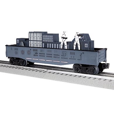 Disney's Star Wars Stormtroopers O Gauge Model Train Chasing Gondola Car
