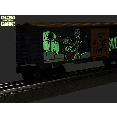 Disney's The Nightmare Before Christmas Glow in the Dark O Gauge Model Train Boxcar