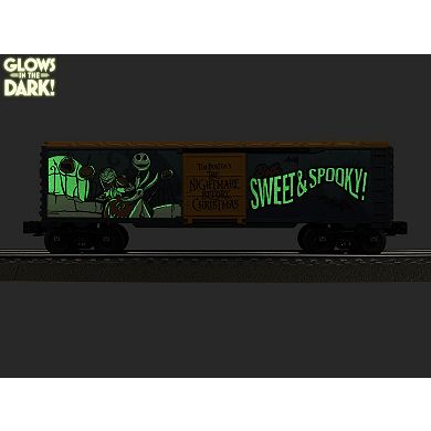 Disney's The Nightmare Before Christmas Glow in the Dark O Gauge Model Train Boxcar