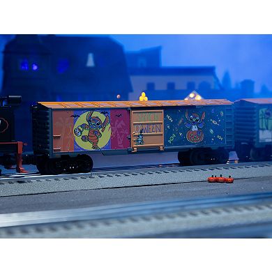 Disney's Stitch Glow in the Dark Halloween O Gauge Model Train Boxcar