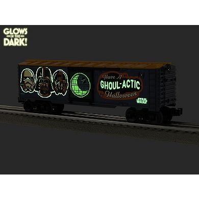 Disney's Star Wars Glow in the Dark Halloween O Gauge Model Train Boxcar