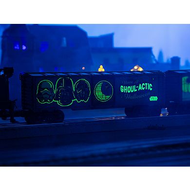 Disney's Star Wars Glow in the Dark Halloween O Gauge Model Train Boxcar