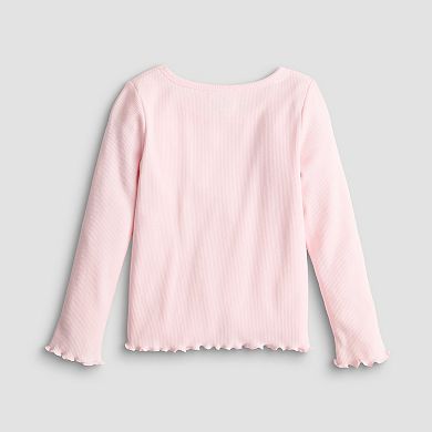 Girls 4-12 Jumping Beans® Long Sleeve Rib Top