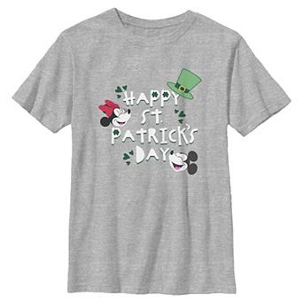 Boys 6-20 Disney’s Mickey & Minnie Happy St. Patrick's Day Graphic Tee