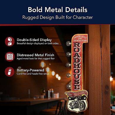 American Art Décor Roadhouse Bar & Grill LED Wall Decor