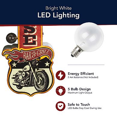 American Art Décor Roadhouse Bar & Grill LED Wall Decor