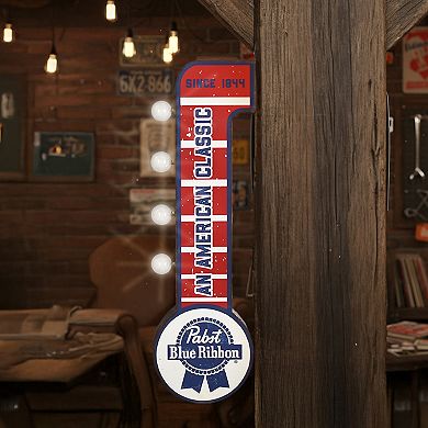 American Art Décor Pabst Blue Ribbon LED Metal Sign Wall Decor