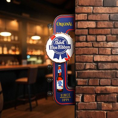 American Art Décor Original Pabst Ribbon LED Metal Sign Wall Decor