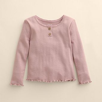 Girls 4-12 Little Co. by Lauren Conrad Organic Henley Lace Top