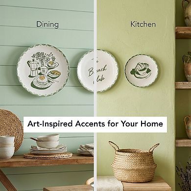 American Art Décor Brunch-Themed 3-Piece Wall Plate Set