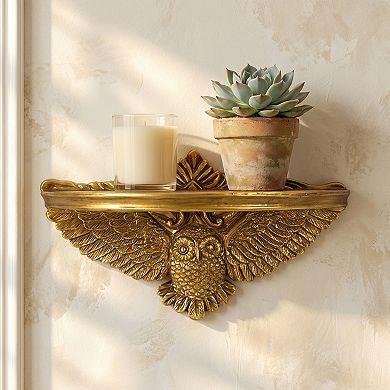 American Art Décor Ornate Animal Wall Mounted Floating Shelf