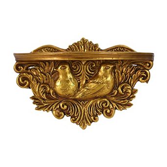American Art Décor Ornate Animal Wall Mounted Floating Shelf
