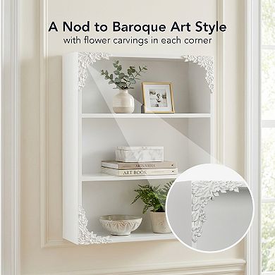 American Art Décor Ornate 3-Tier Wall Mounted Shelf