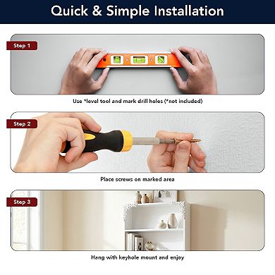 American Art Décor Ornate 3-Tier Wall Mounted Shelf