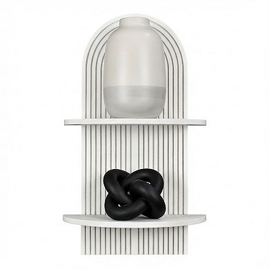 American Art Décor 2-Tier Floating Wall Shelf