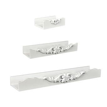 American Art Décor Ornate 3 pc Wall Shelf Set
