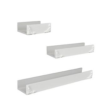 American Art Décor Ornate French Trim 3 pc Wall Shelf Set