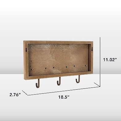 American Art Décor Rustic Horseshoe 3-Hooks Wall Décor