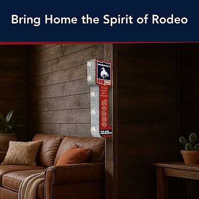 American Art Décor Vintage ProRodeo LED Marquee Metal Sign Wall Decor