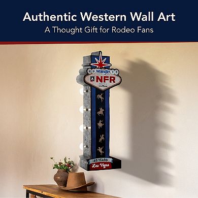 American Art Décor Wrangler NFR 2025 LED Metal Marquee Sign Wall Decor