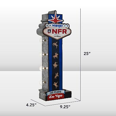 American Art Décor Wrangler NFR 2025 LED Metal Marquee Sign Wall Decor