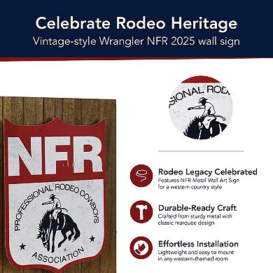 American Art Décor NFR PRCA LED Shield Wall Decor