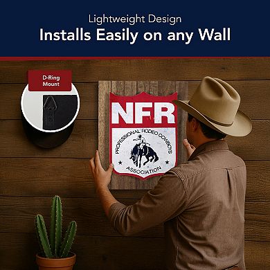American Art Décor NFR PRCA LED Shield Wall Decor