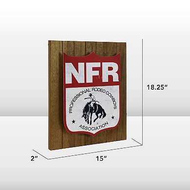 American Art Décor NFR PRCA LED Shield Wall Decor