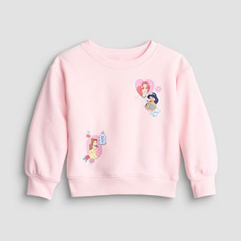 Baby & Toddler Girl Jumping Beans® Disney Princess Ariel, Belle, & Jasmine Graphic Crew Sweatshirt