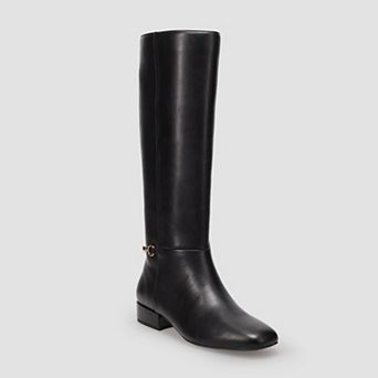 LC Lauren Conrad Hnrieta Women's Bit Detail Knee-High Riding Boots