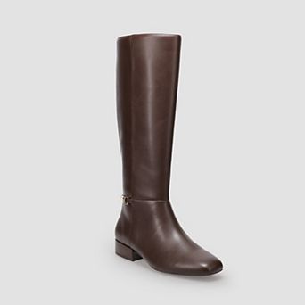 LC Lauren Conrad Hnrieta Women's Bit Detail Knee-High Riding Boots