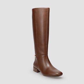 LC Lauren Conrad Hnrieta Women's Bit Detail Knee-High Riding Boots