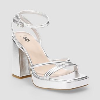 SO® Molissa Women's Strappy Platform Ankle Strap Sandals