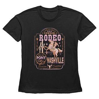 Women's Nashville Cowgirl Rodeo Short Sleeve Graphic Tee